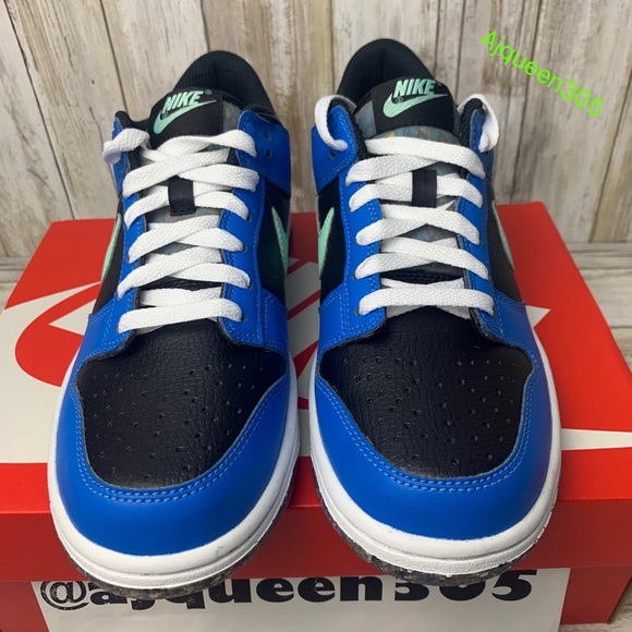 Nike Dunk Low Blue Black Mint GS BOUTIQUE - Picture 4 of 7